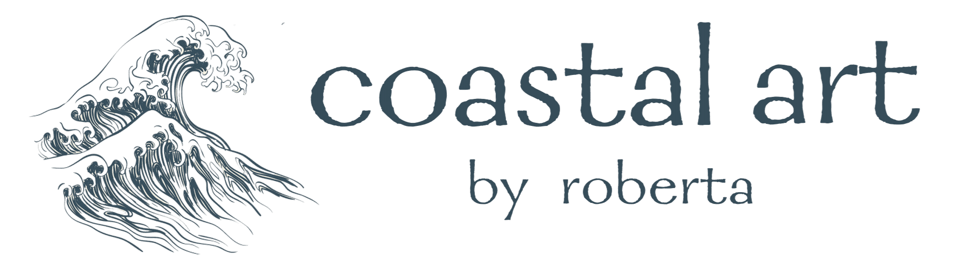 coastal art by roberta logo
